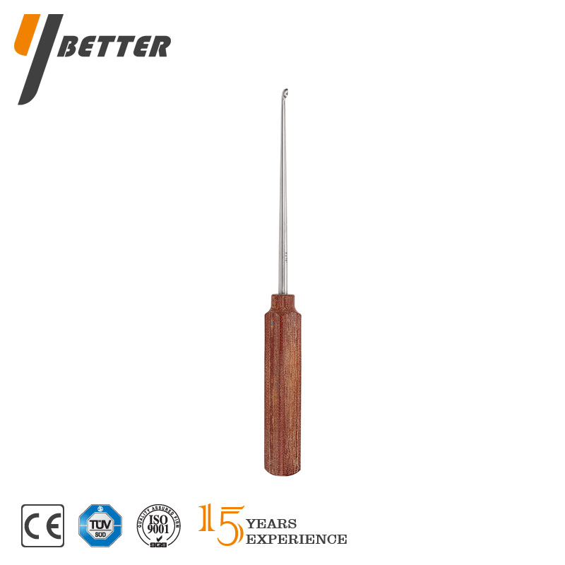 Instruments Set_Bend Wooden Handle Bone Curette